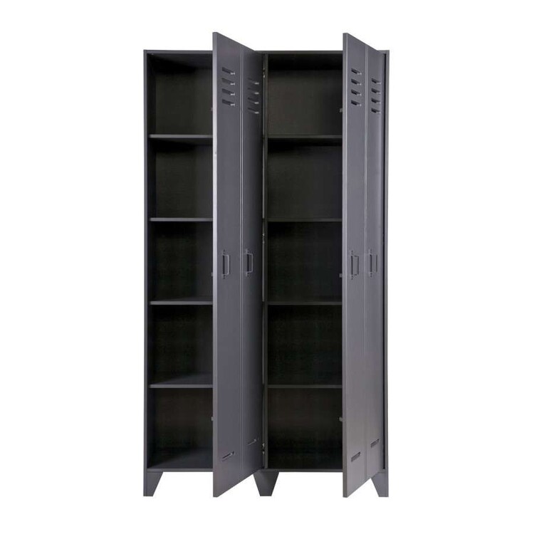 Woood Stijn Grey Locker Cabinet from Accessories for the Home Woood Stijn Grey Locker Cabinet from Accessories for the Home