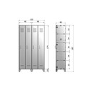 Woood Stijn Grey Locker Cabinet from Accessories for the Home