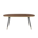 Denise Oval Walnut Dining Table from Accessories for the Home