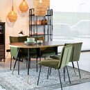 Denise Oval Walnut Dining Table from Accessories for the Home