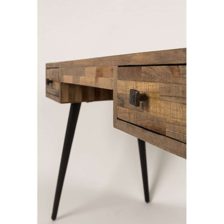 Leo 2 Drawer Teak Desk from Accessories for the Home