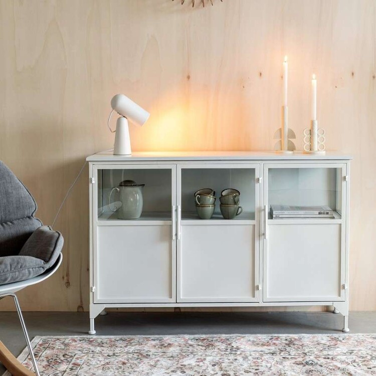 Miya White Iron Sideboard from Accessories for the Home