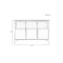Miya White Iron Sideboard from Accessories for the Home