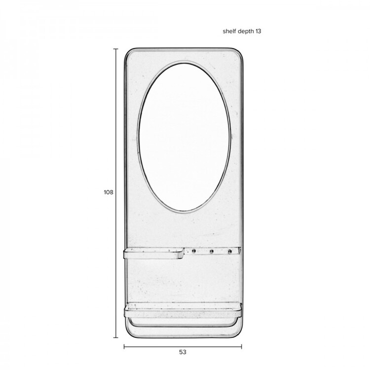Pascal Mirror Shelf - Small or Large from Accessories for the Home