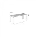 Vondel Small Outdoor Dining Bench from Accessories for the Home