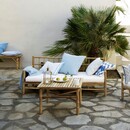 Tinekhome Natural Bamboo Couch with Cushion from Accessories for the Home