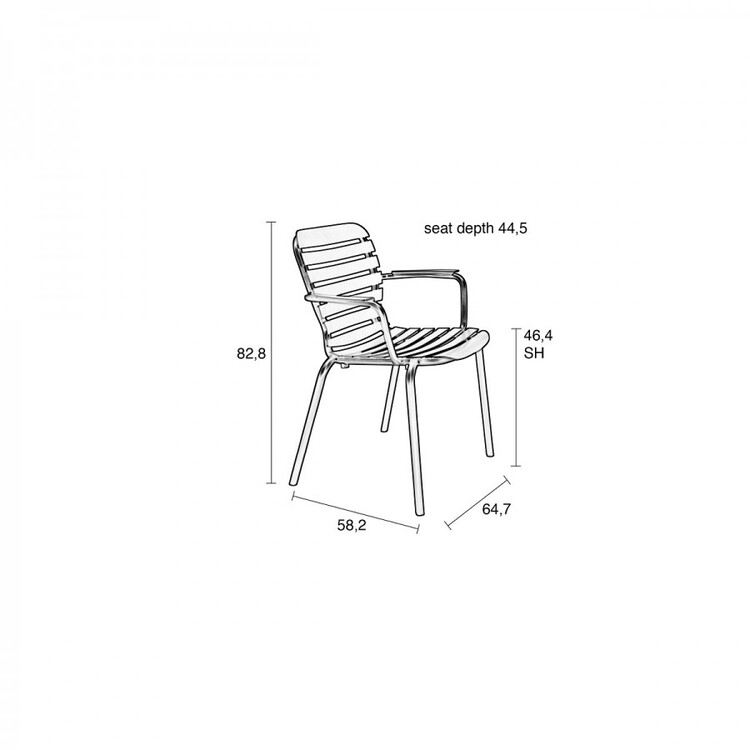 Vondel Set of 2 Garden Armchairs from Accessories for the Home Vondel Set of 2 Garden Armchairs from Accessories for the Home