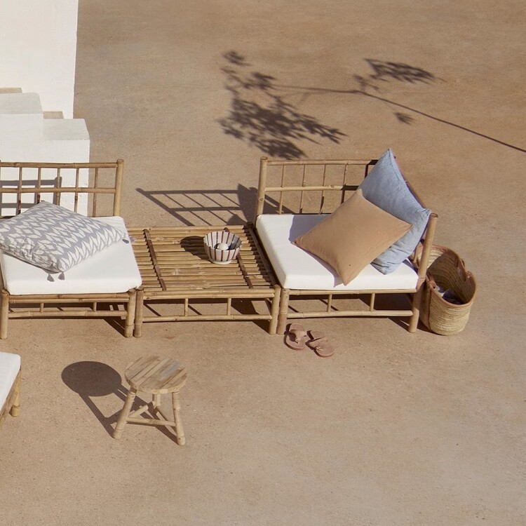 Tinekhome Natural Bamboo Modular Seating from Accessories for the Home Tinekhome Natural Bamboo Modular Seating from Accessories for the Home