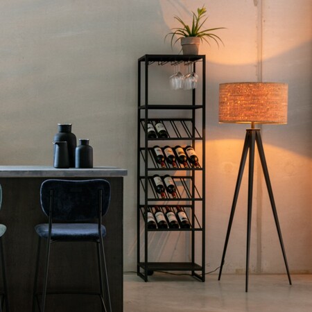 Zuiver Cantor Free Standing Iron Glass and Wine Rack from Accessories for the Home