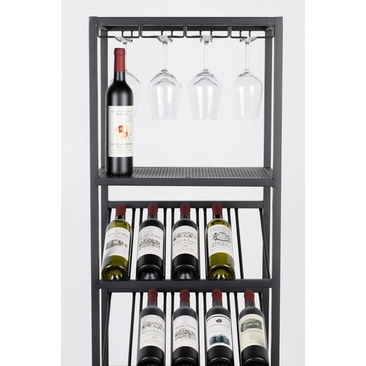 Zuiver Cantor Free Standing Iron Glass and Wine Rack from Accessories for the Home Zuiver Cantor Free Standing Iron Glass and Wine Rack from Accessories for the Home