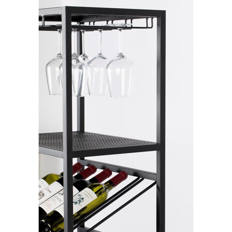 Zuiver Cantor Free Standing Iron Glass and Wine Rack from Accessories for the Home Zuiver Cantor Free Standing Iron Glass and Wine Rack from Accessories for the Home