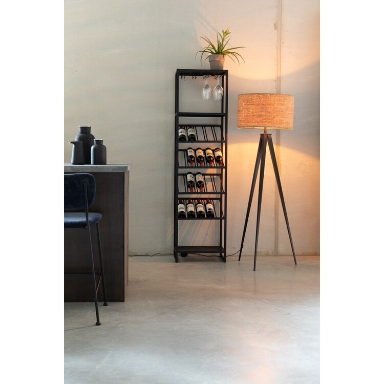 Zuiver Cantor Free Standing Iron Glass and Wine Rack from Accessories for the Home Zuiver Cantor Free Standing Iron Glass and Wine Rack from Accessories for the Home