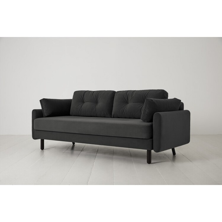 Swyft Model 04 Three Seater Sofa Bed in Velvet from Accessories for the Home Swyft Model 04 Three Seater Sofa Bed in Velvet from Accessories for the Home