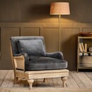 Abe Deconstructed Velvet Armchair in Moss Green from Accessories for the Home