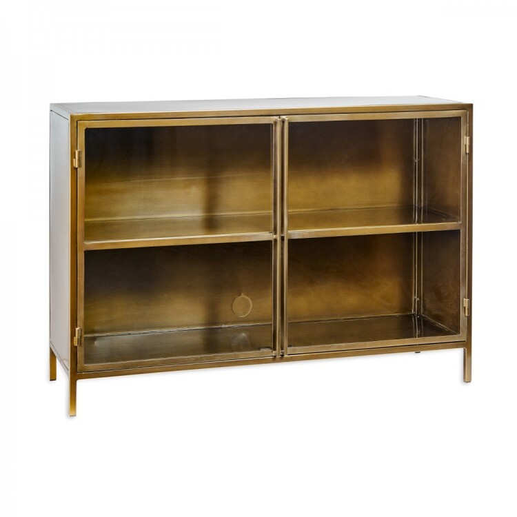Ranchi Iron Sideboard in Antique Brass from Accessories for the Home