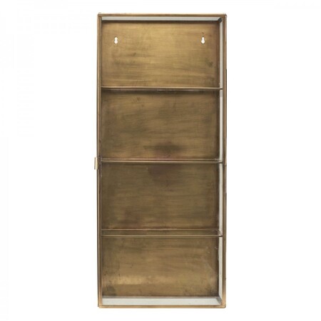 Riley Large Brass and Glass Wall Cabinet from Accessories for the Home 2