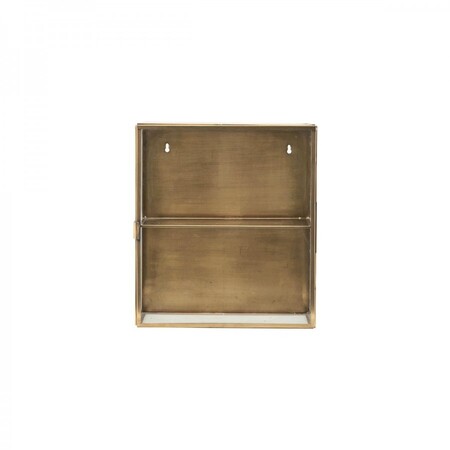 Riley Small Brass and Glass Wall Cabinet from Accessories for the Home 2