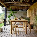 Bloomingville Musu Bamboo & Glass Lantern from Accessories for the Home