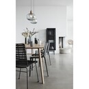 Hubsch Edge Slim Black Metal Cabinet with Mesh Doors from Accessories for the Home