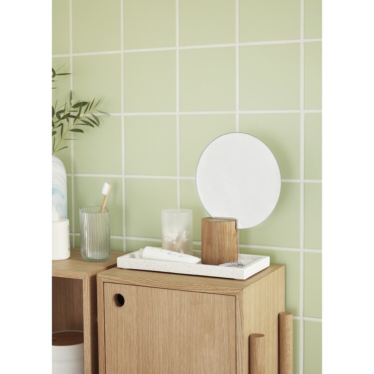 Hubsch Cube Natural Oak Console Table from Accessories for the Home