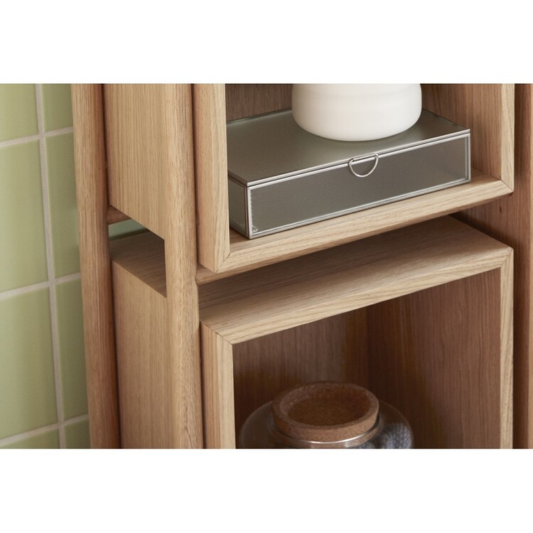 Hubsch Cube Natural Oak Console Table from Accessories for the Home