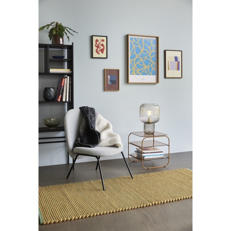 Hubsch Divide Black Wood & Iron Shelf Unit from Accessories for the Home