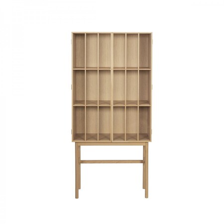 Hubsch Shoji Tall Oak Display Cabinet from Accessories for the Home 2