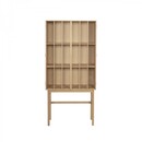 Hubsch Shoji Tall Oak Display Cabinet from Accessories for the Home