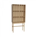 Hubsch Shoji Tall Oak Display Cabinet from Accessories for the Home