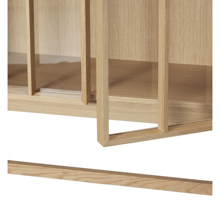 Hubsch Shoji Tall Oak Display Cabinet from Accessories for the Home Hubsch Shoji Tall Oak Display Cabinet from Accessories for the Home