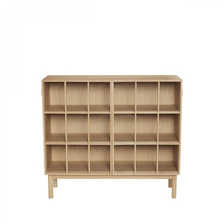 Hubsch Shoji Wide Oak Display Cabinet from Accessories for the Home 2
