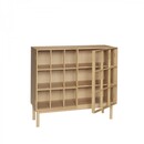 Hubsch Shoji Wide Oak Display Cabinet from Accessories for the Home