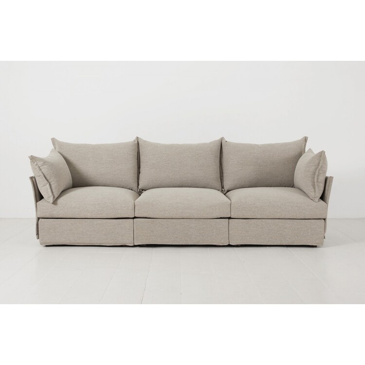 Swyft Model 06 Three Seater Sofa in Linen from Accessories for the Home