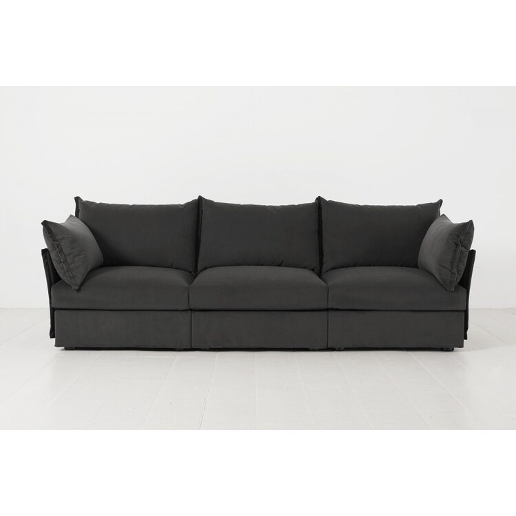Swyft Model 06 Three Seater Sofa in Velvet from Accessories for the Home