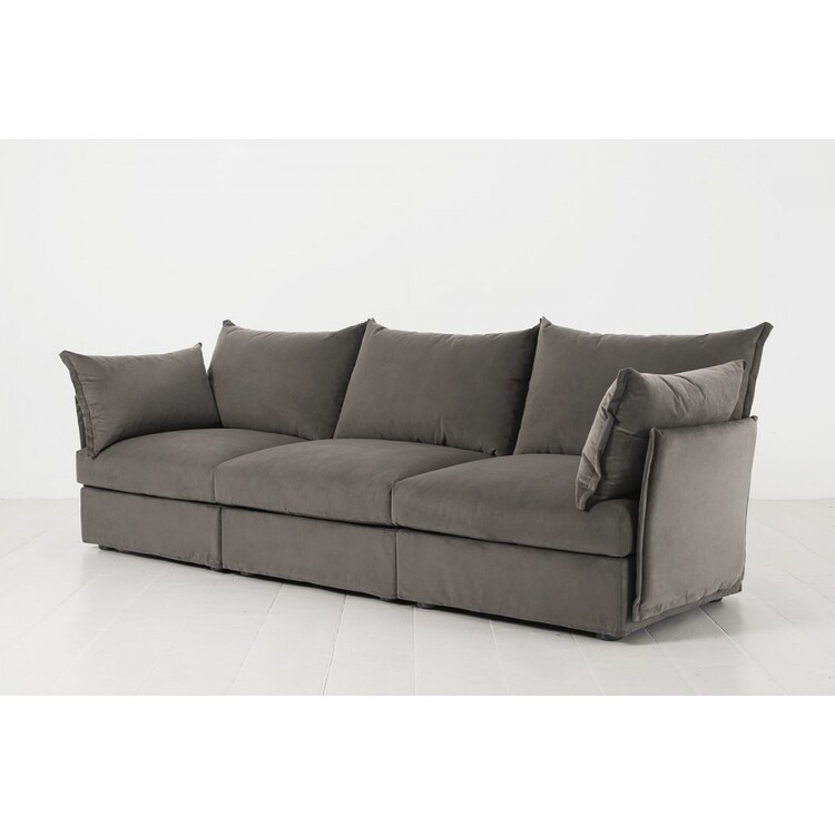 Swyft Model 06 Three Seater Sofa in Velvet from Accessories for the Home