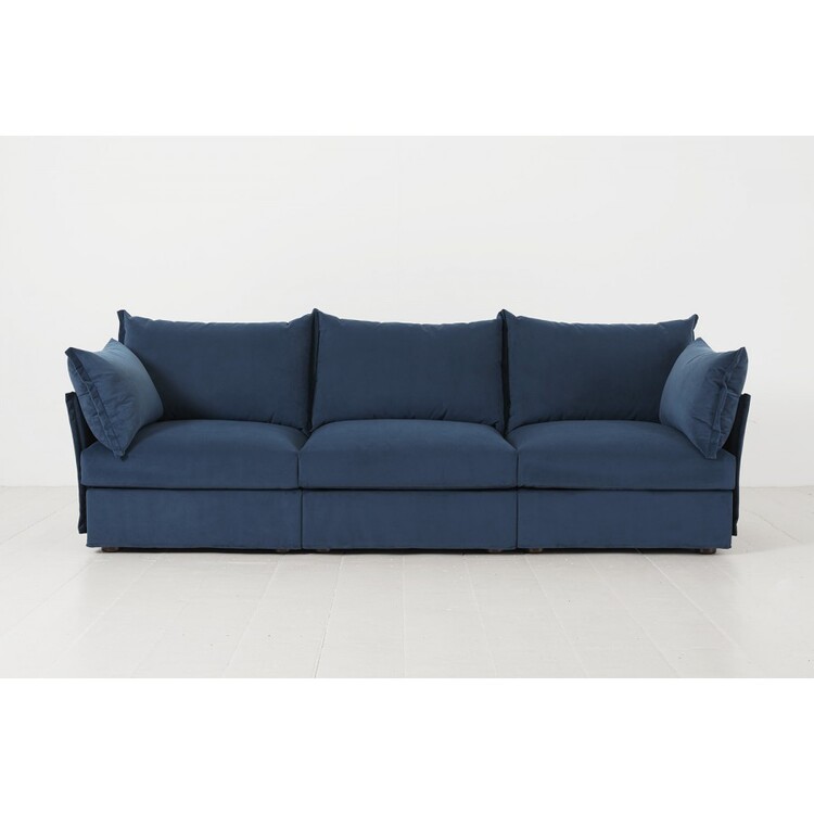 Swyft Model 06 Three Seater Sofa in Velvet from Accessories for the Home