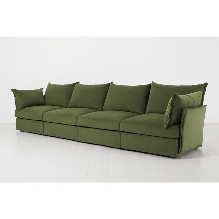 Swyft Model 06 Four Seater Sofa in Velvet from Accessories for the Home