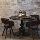Blanco Black Circular Dining Table from Accessories for the Home