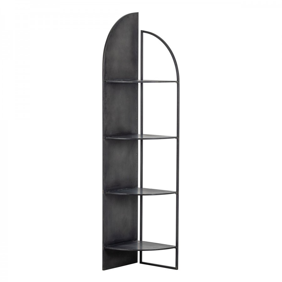 Kuga Black Metal Corner Shelf Unit Accessories for the Home
