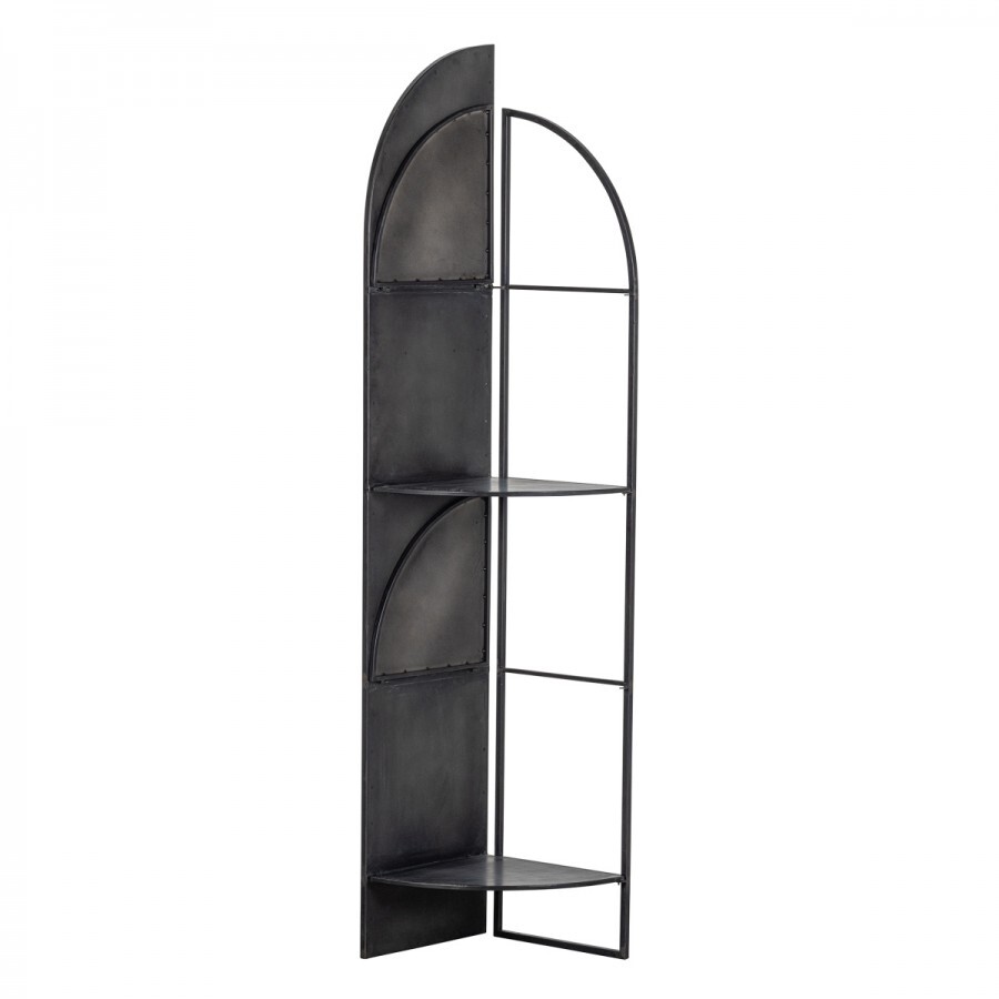 Kuga Black Metal Corner Shelf Unit Accessories for the Home