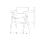 Gunn Rattan & Pine Dining Chair - Black or Natural from Accessories for the Home