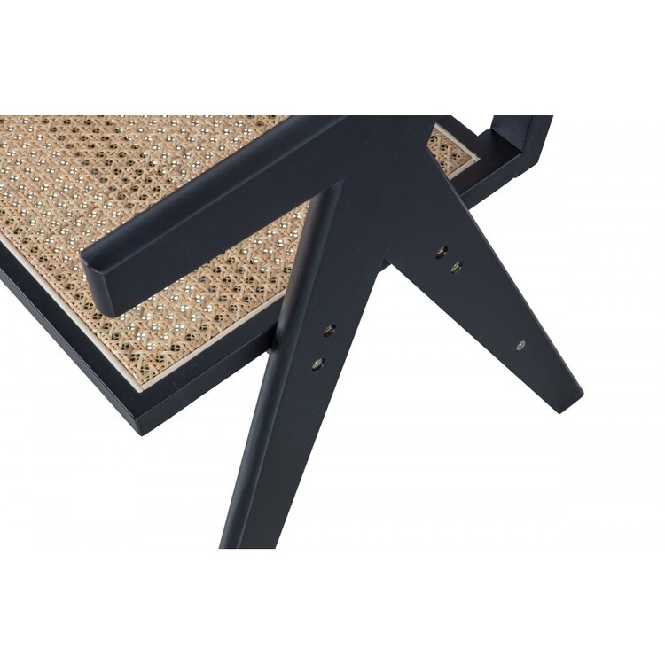 Gunn Rattan & Pine Dining Chair - Black from Accessories for the Home Gunn Rattan & Pine Dining Chair - Black from Accessories for the Home
