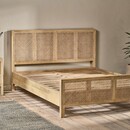Saharsa Cane & Mango Wood Bed- Kingsize or Super King from Accessories for the Home