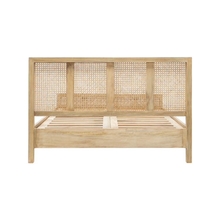 Saharsa Cane & Mango Wood Bed- Kingsize or Super King from Accessories for the Home Saharsa Cane & Mango Wood Bed- Kingsize or Super King from Accessories for the Home