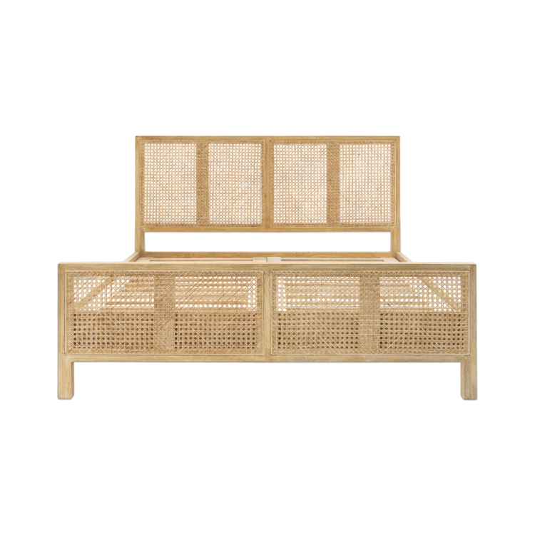 Saharsa Cane & Mango Wood Bed- Kingsize or Super King from Accessories for the Home Saharsa Cane & Mango Wood Bed- Kingsize or Super King from Accessories for the Home