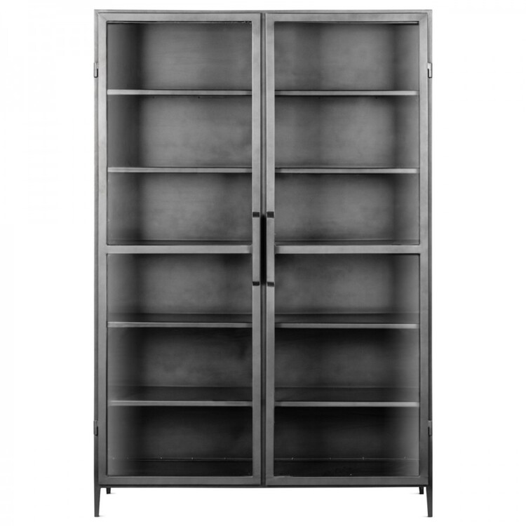 Takua Wide Iron Display Cabinet from Accessories for the Home