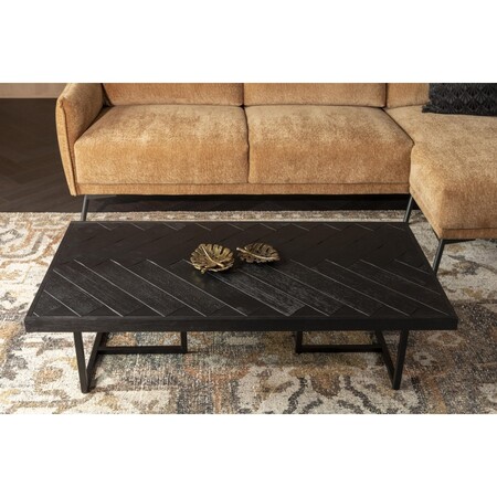 Restoration hardware deals black coffee table