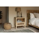 Kanz Mango Wood and Cane Bedside Cabinet from Accessories for the Home