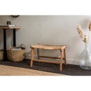 Madrisana Acacia and Rattan Woven Footstool from Accessories for the Home