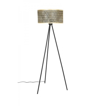 Isla Natural & Black Bamboo Floor Lamp from Accessories for the Home 2